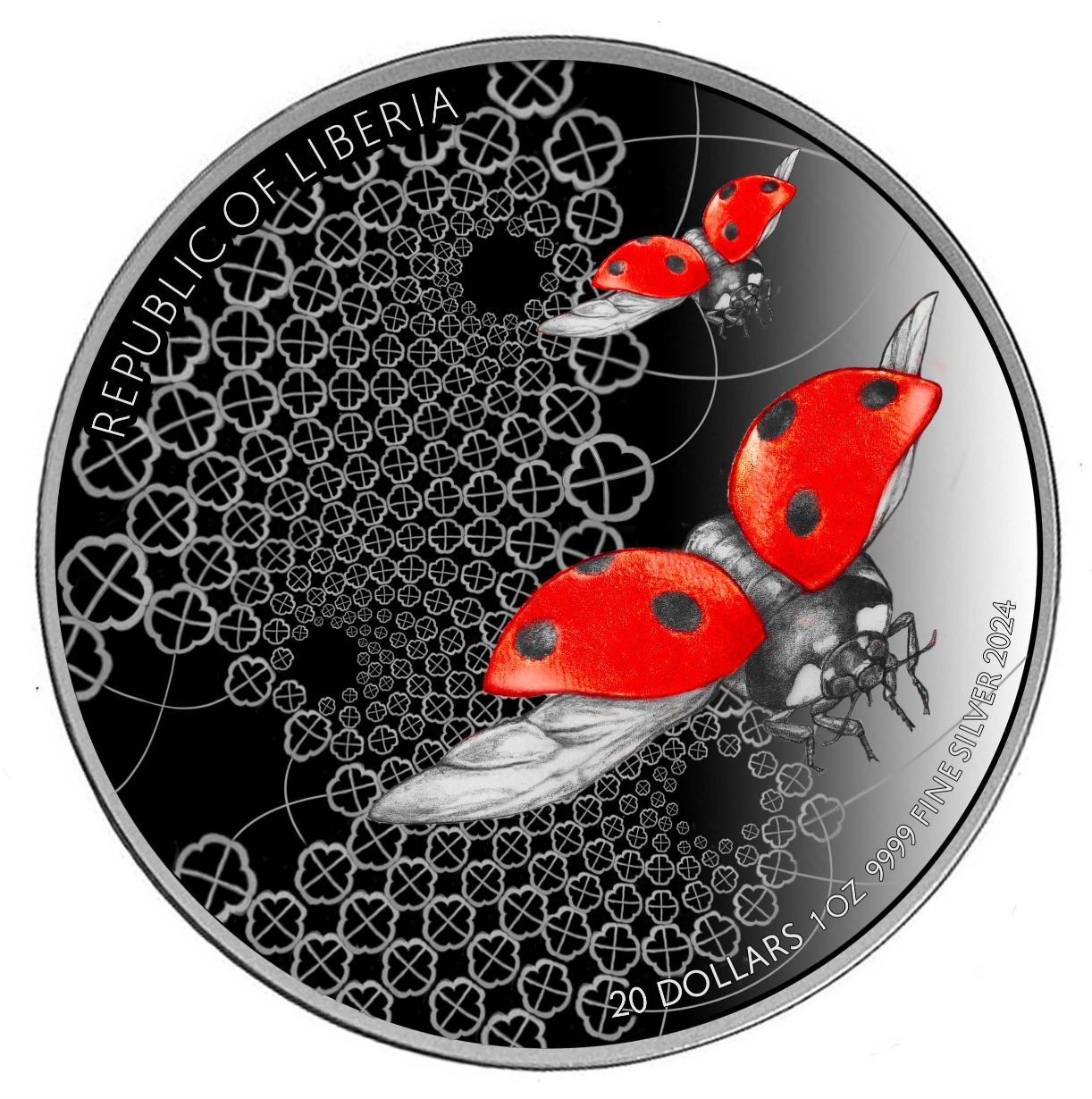 Ladybird - Red - Ultra High Relief 1 oz