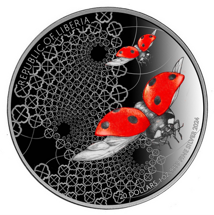 Ladybird - Red - Ultra High Relief 1 oz
