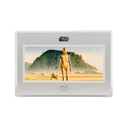 Niue - Star Wars™ - Concept Art - C-3PO and R2-D2 Foil - 1 oz
