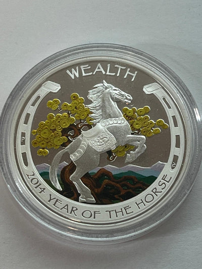 Tuvalu - Good Fortune - Lunar Pferd 2er Münzset - 2 oz