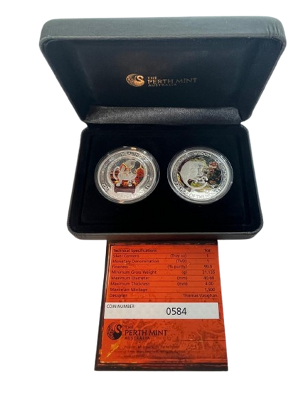 Tuvalu - Good Fortune - Lunar Monkey 2 coin set - 2 oz