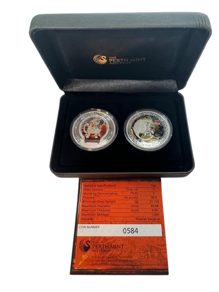 Tuvalu - Good Fortune - Lunar Monkey 2 coin set - 2 oz