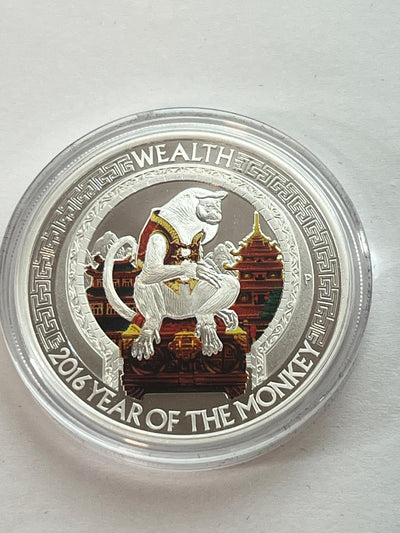 Tuvalu - Good Fortune - Lunar Monkey 2er-Münzenset - 2 oz