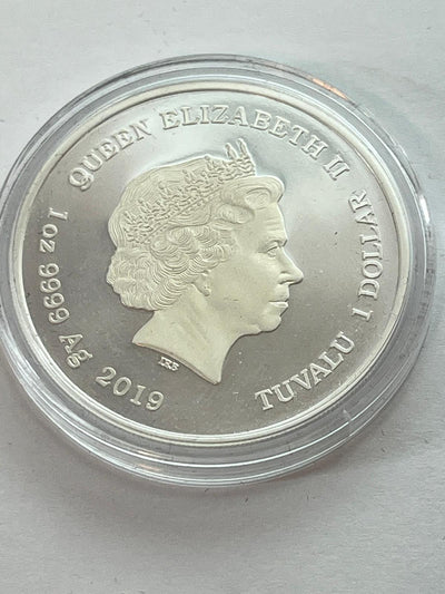 Tuvalu – Gutes Omen – Mondschwein – 2-Münzen-Set – 2 oz