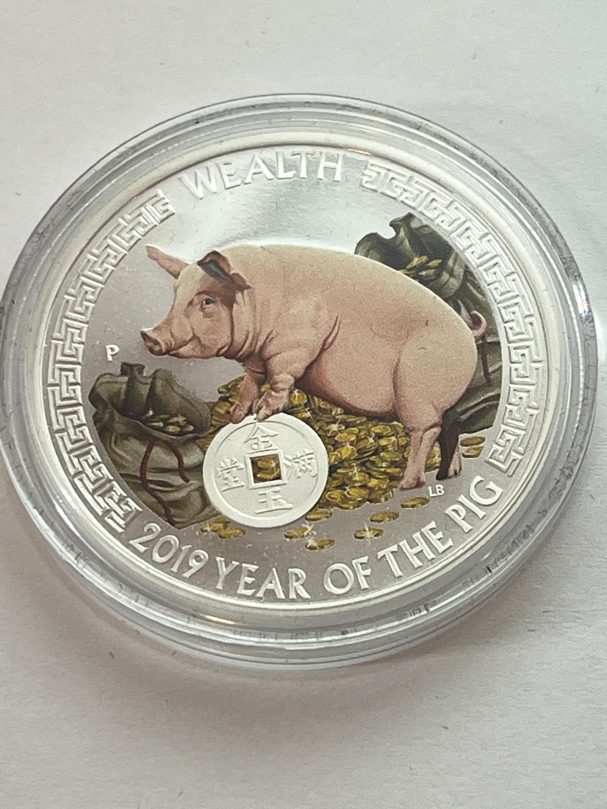 Tuvalu - Good Fortune - Lunar Pig 2 coin set - 2 oz