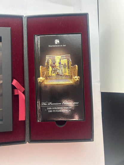 Masterpieces of Art – The Throne of Tutanchamun - 3 oz + 1/4 oz guld