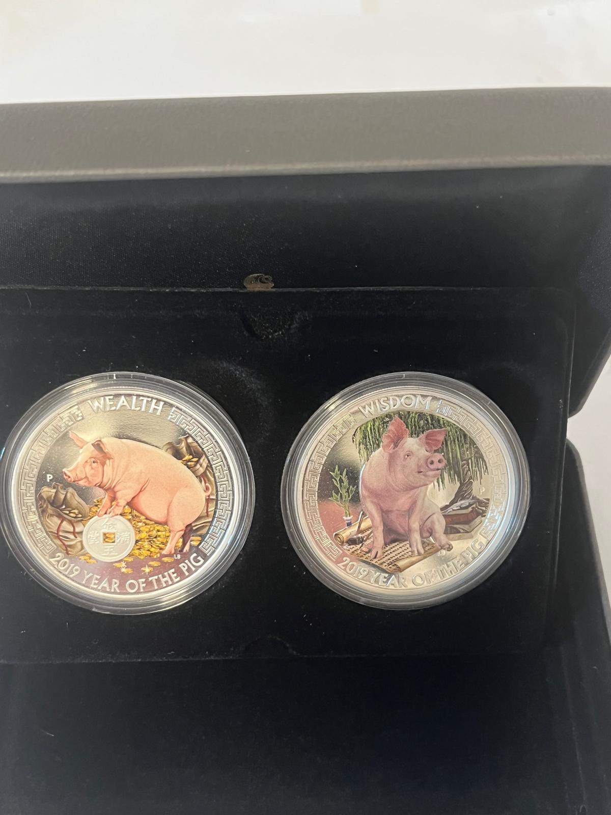 14 x 1 oz - Lunar Good Fortune Komplett set 14 x 1 oz (7 sets 2 x 1 oz)