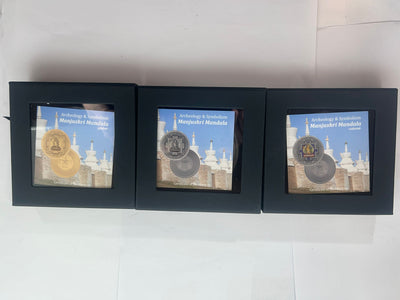 Archäologie & Symbolik – Manjushri-Mandala, farbig & vergoldet