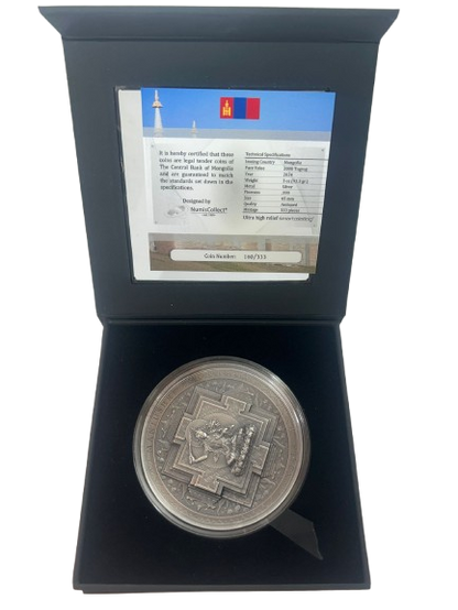 Archeology & Symbolism - Manjushri Mandala , Colored & Gilded