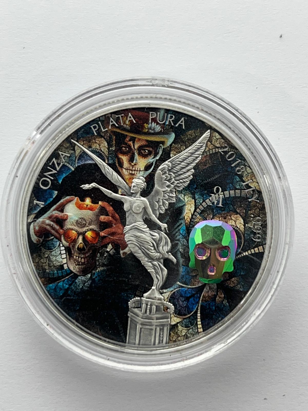 Crystal Skull Dia De Los Muertos #4 - 1  oz