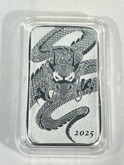 Silver bars Rectangular Dragons 8 x 1 oz