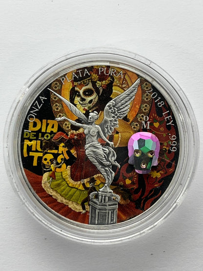 Crystal Skull Dia De Los Muertos #5 - 1  oz