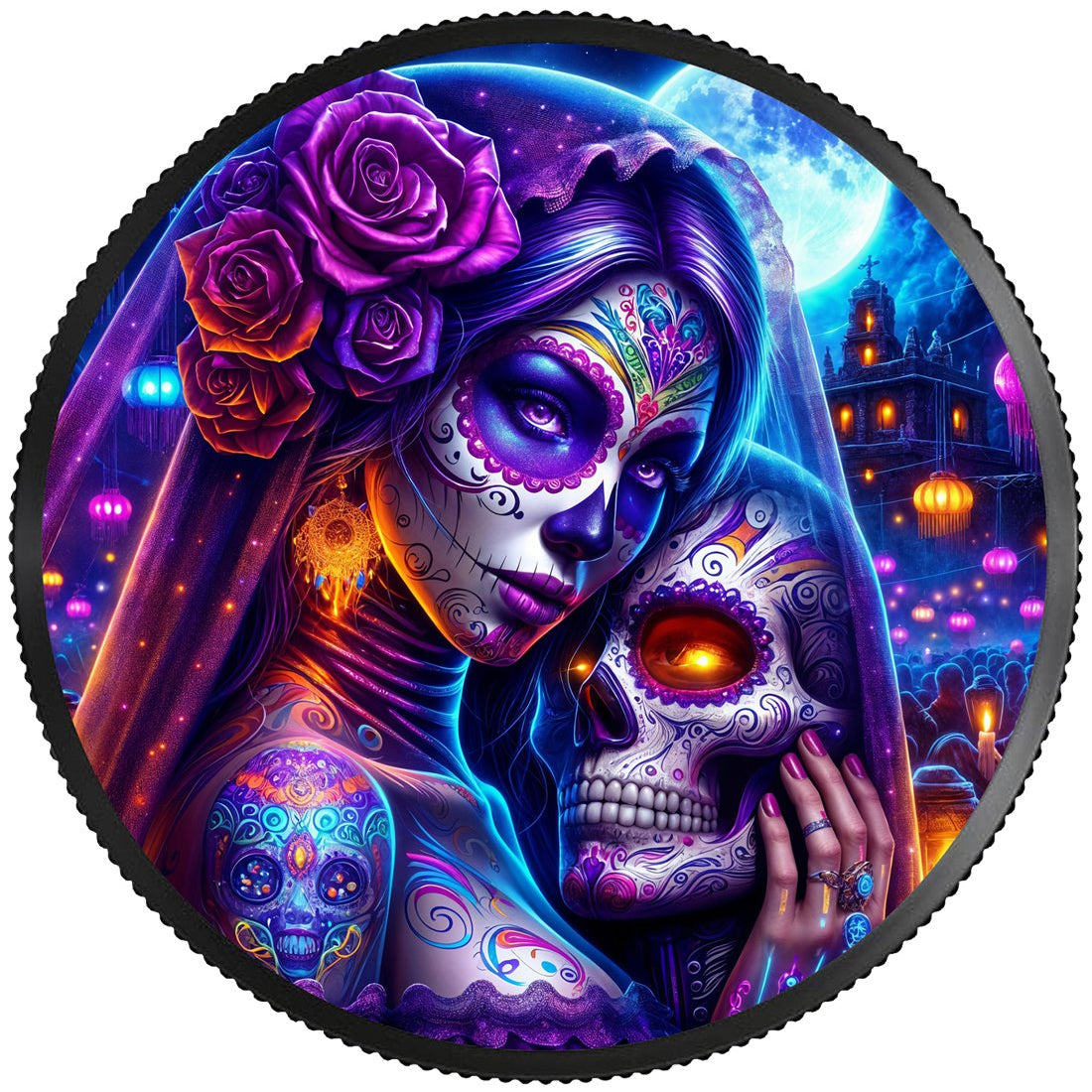 Day of the Dead - Dia de los Muertos - Black Widow 1 oz