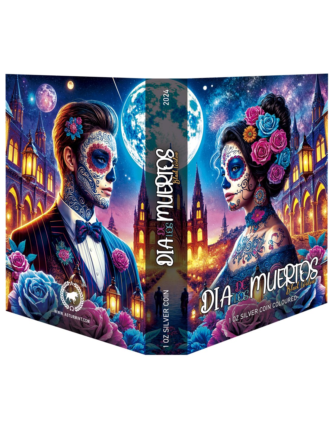 Day of the Dead - Dia de los Muertos - Black Widow 1 oz