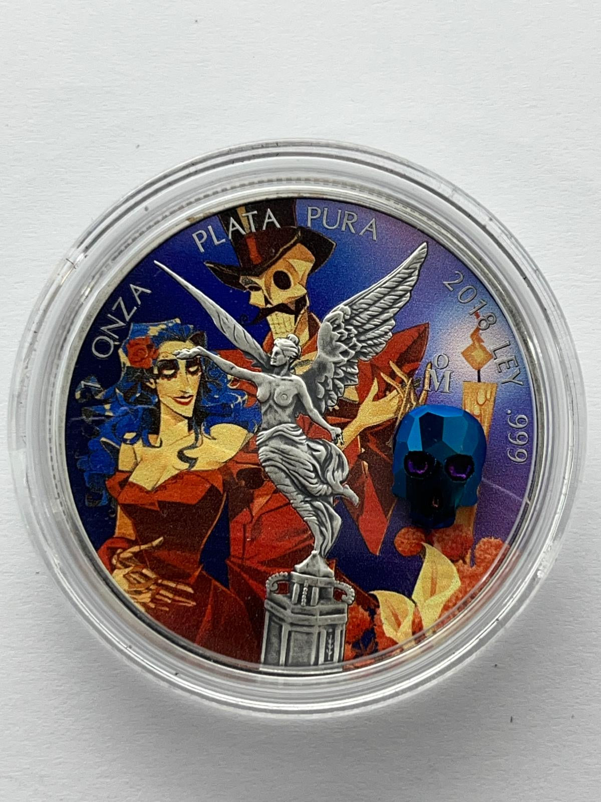 Crystal Skull Dia De Los Muertos #6 - 1  oz