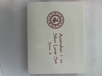 12 x 1 oz – Lunar Serie II komplett vergoldet 2008–2019
