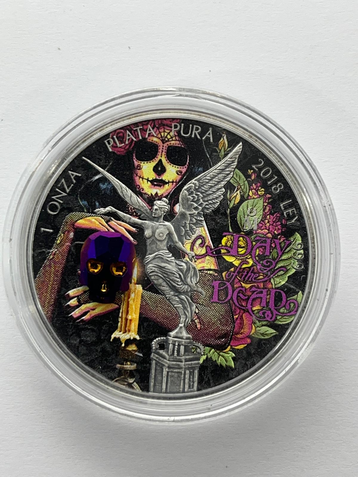 Crystal Skull Dia De Los Muertos #3 - 1  oz