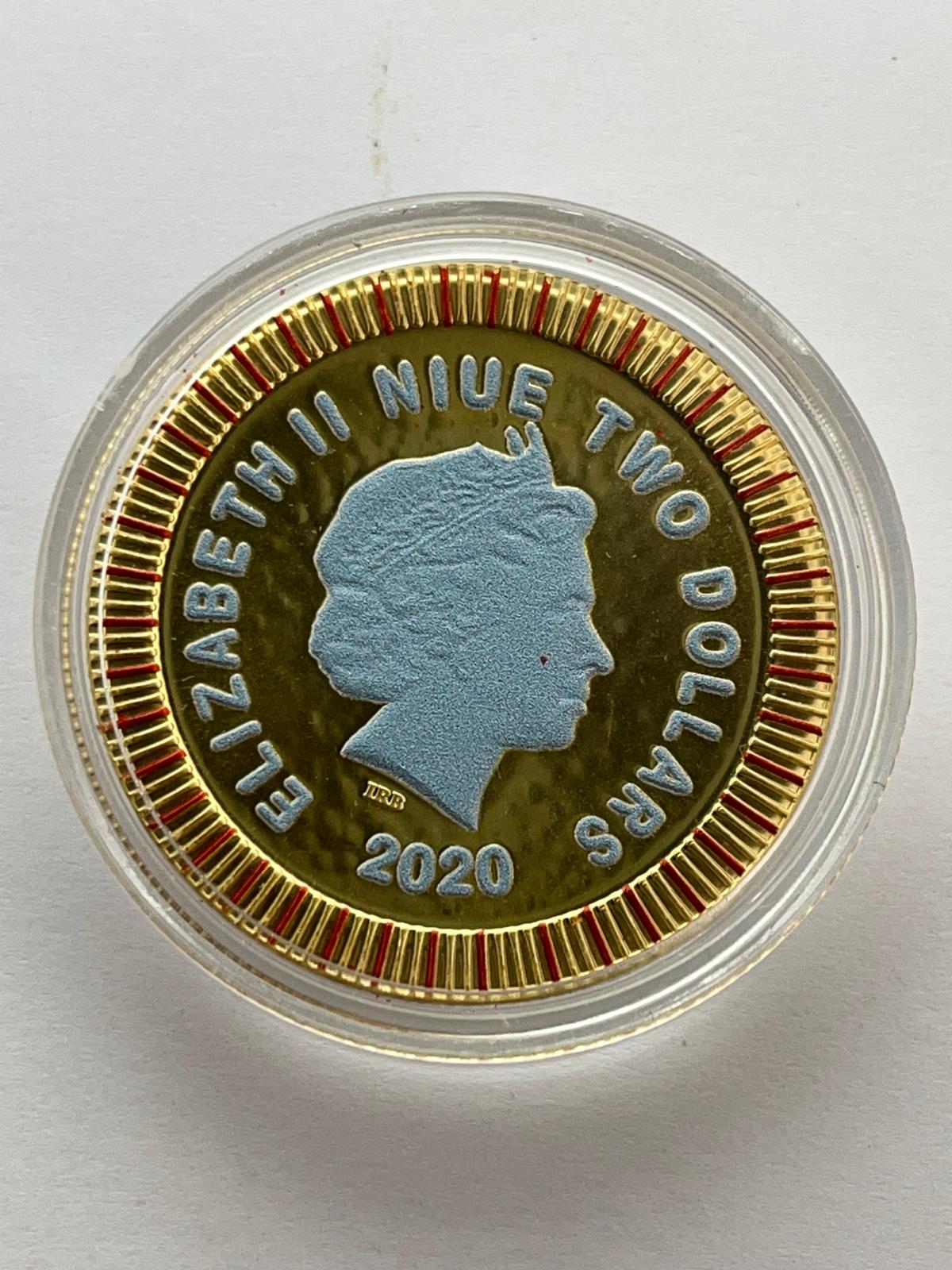 Athenian Owl Bronze background Red Eyes - 1 oz