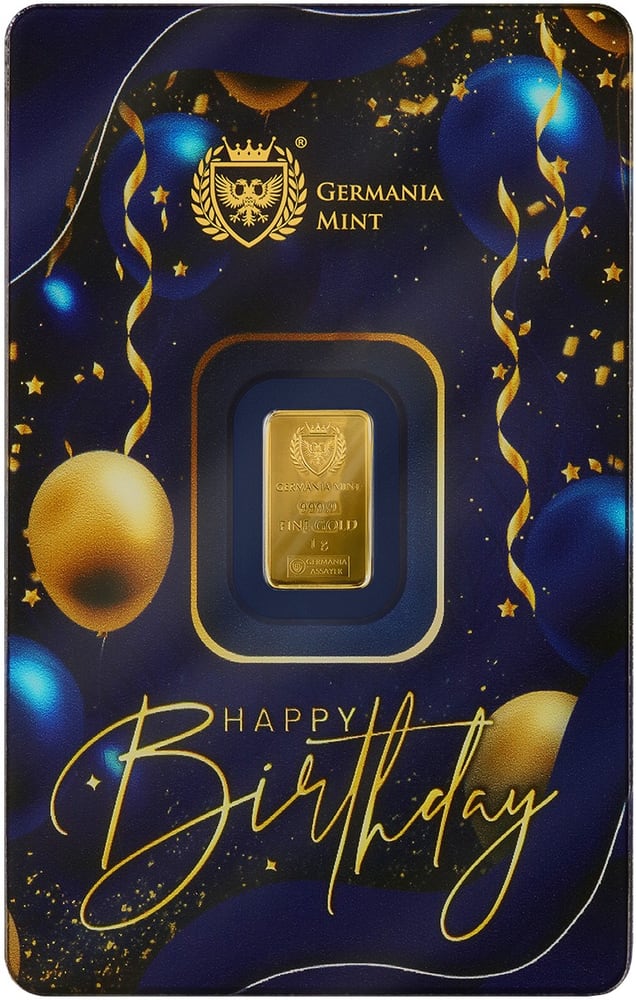 Germania Mint - Gold Bar - Happy Birthday