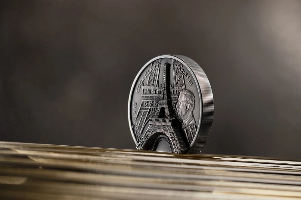 Cook Islands - Historical Monuments 2024 – Eiffel Tower - 2 oz