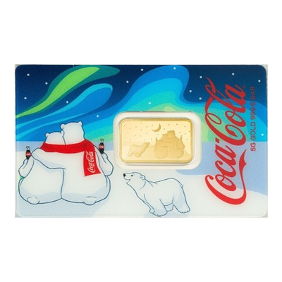 PAMP - Coca-Cola Polar Bears 3 - Gold Bar 5 g
