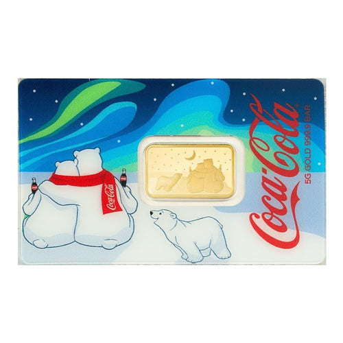 PAMP - Coca-Cola Polar Bears 3 - Gold Bar 5 g