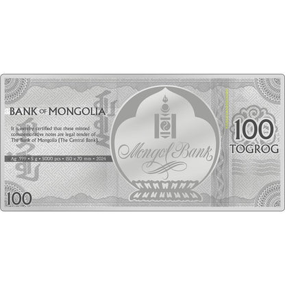 Mongolia - Lunar Collection 2024 – Year of the Dragon - 5 g