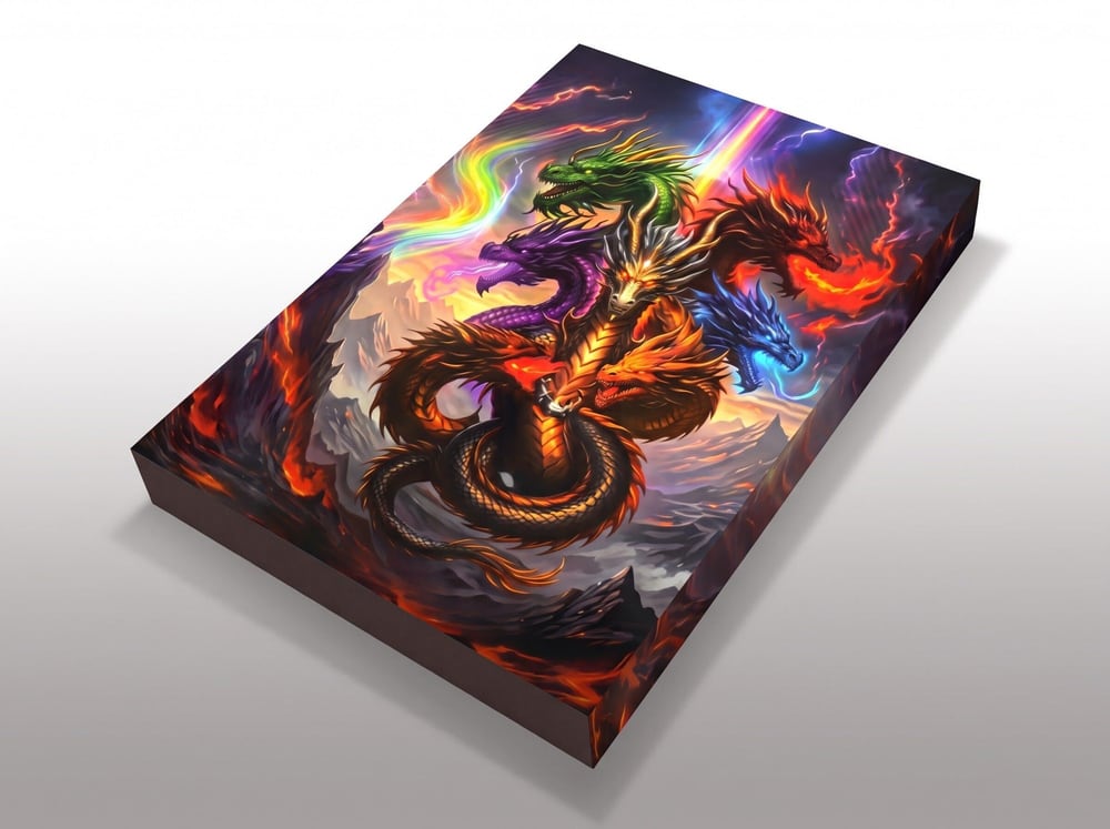 Australia - Rectangle Dragon - Oriens - Ruthenium & 24 k Gold