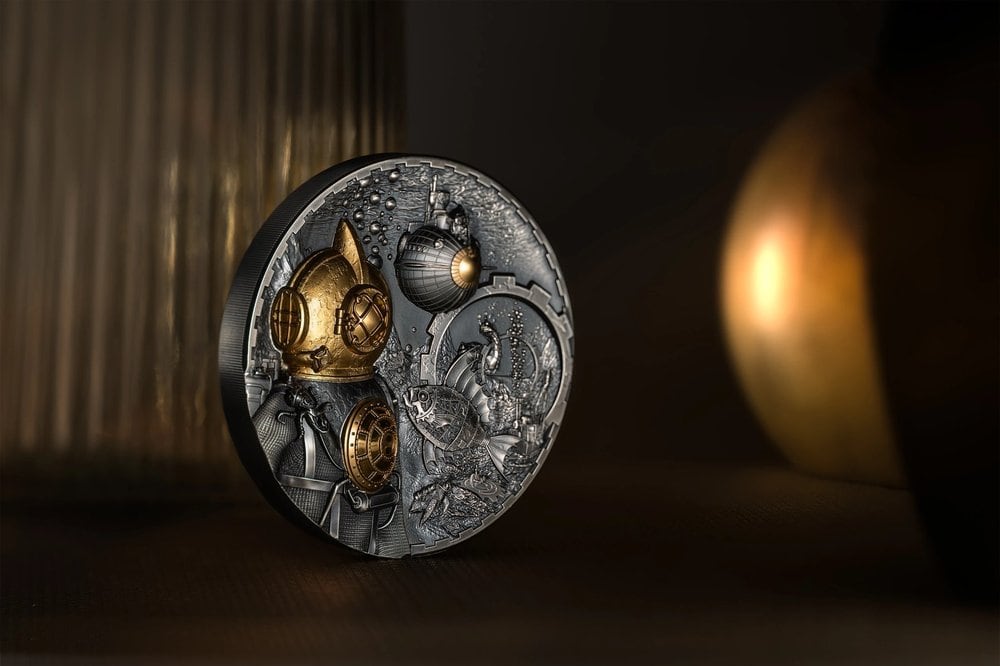 Cook Islands - Steampunk 2024 – Nautilus - 1 kg
