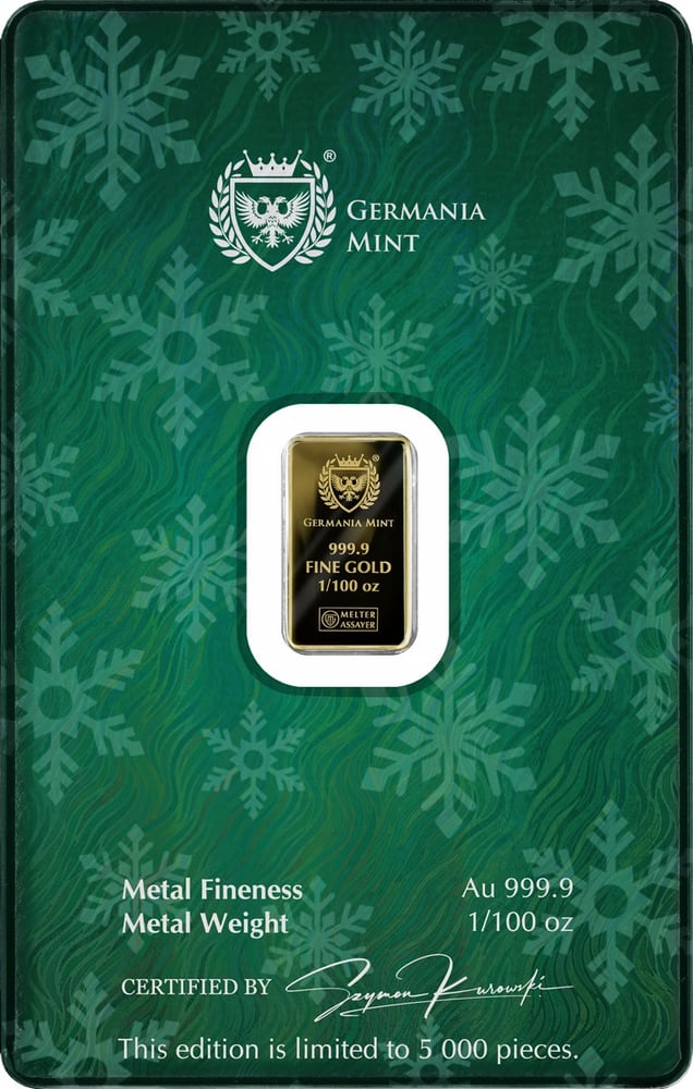 Germania Mint - Christmas Bell - Gold