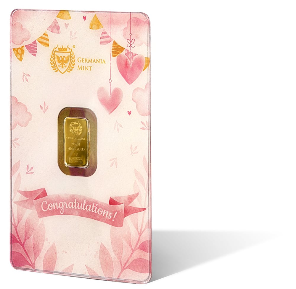 Germania Mint - Gold Bar - New Born Girl