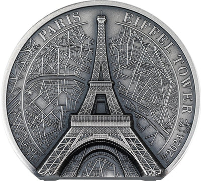 Cook Islands - Historical Monuments 2024 – Eiffel Tower - 2 oz
