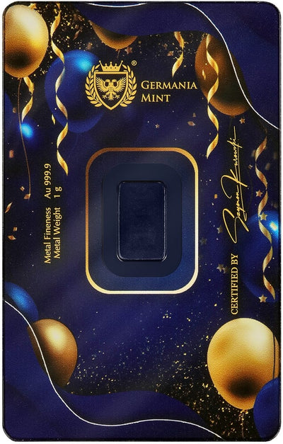 Germania Mint - Gold Bar - Happy Birthday
