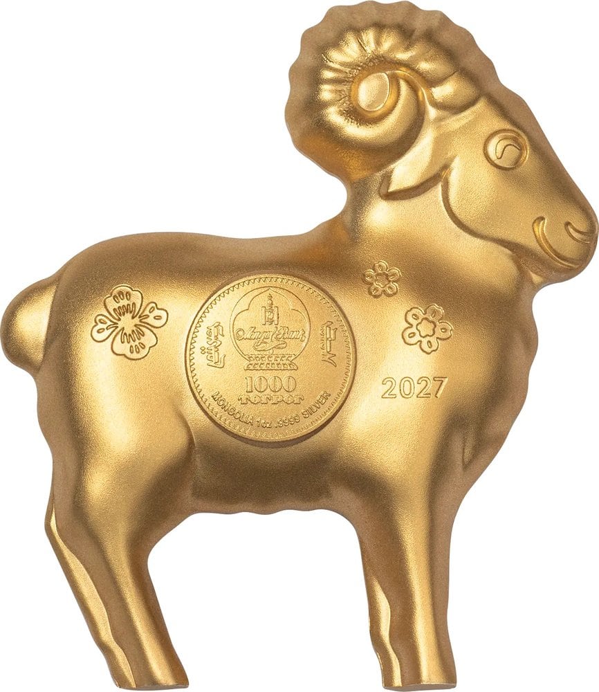 Mongolia - Lunar Year Collection – Fluffy Gilded Sheep