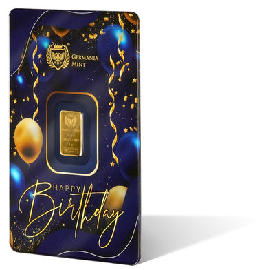 Germania Mint - Gold Bar - Happy Birthday