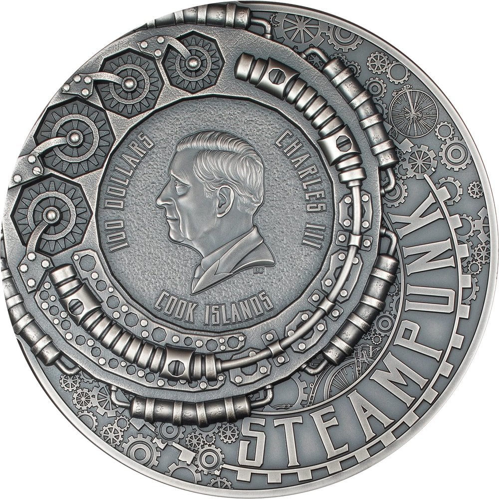 Cook Islands - Steampunk 2024 – Nautilus - 1 kg