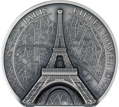 Cook Islands - Historical Monuments 2024 – Eiffel Tower - 5 oz