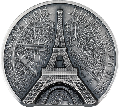 Cook Islands - Historical Monuments 2024 – Eiffel Tower - 5 oz
