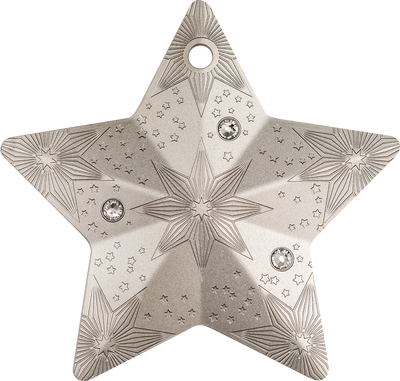Cook Islands - Holiday Ornaments 2025 – Winter Forest - Rhodium Plated - 1 oz