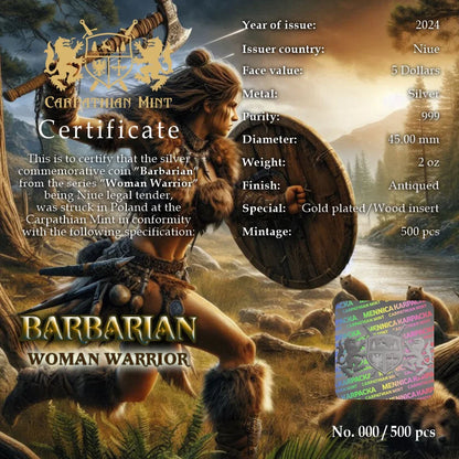 Niue - Woman Warrior - Barbarian