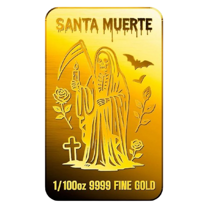 Santa Muerte - 9999 Fine Gold Bar