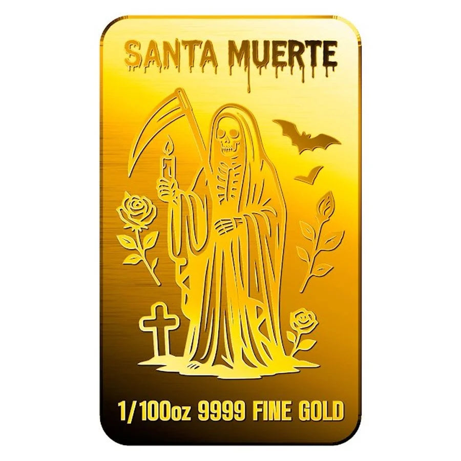 Santa Muerte - 9999 Fine Gold Bar