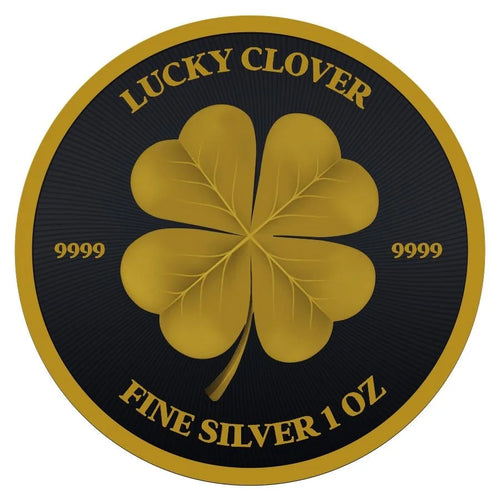 Niue - Lucky Clover Black Platinum Gold Gilded