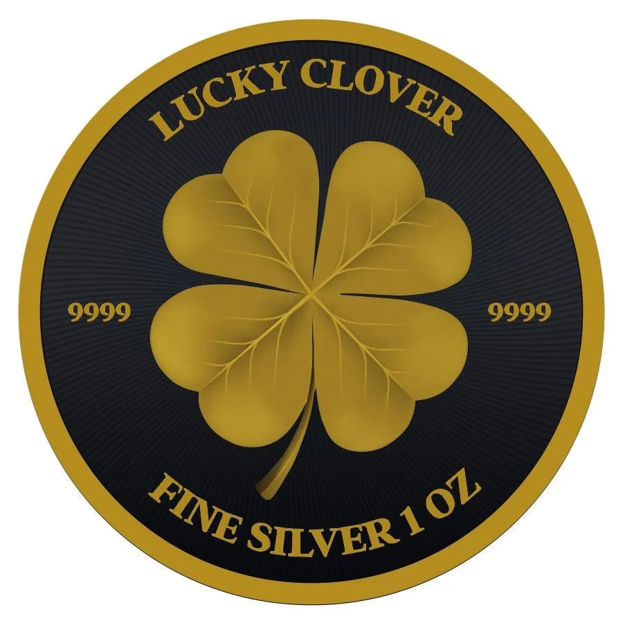 Niue - Lucky Clover Black Platinum Gold Gilded
