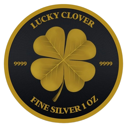 Niue - Lucky Clover Black Platinum Gold Gilded