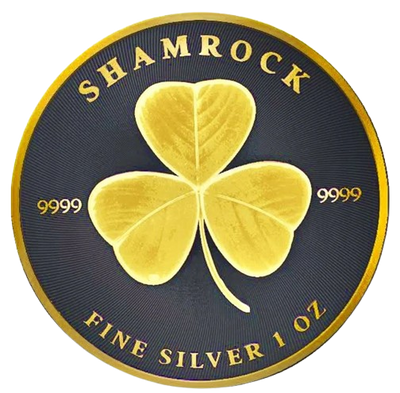 Niue - Shamrock Black Ruthenium 24kt Gold Gilded