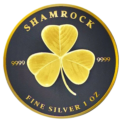 Niue - Shamrock Black Ruthenium 24kt Gold Gilded