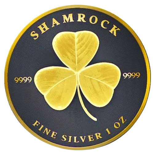 Niue - Shamrock Black Ruthenium 24kt Gold Gilded