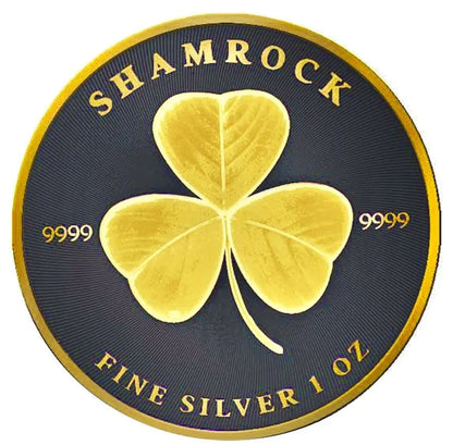Niue - Shamrock Black Ruthenium 24kt Gold Gilded