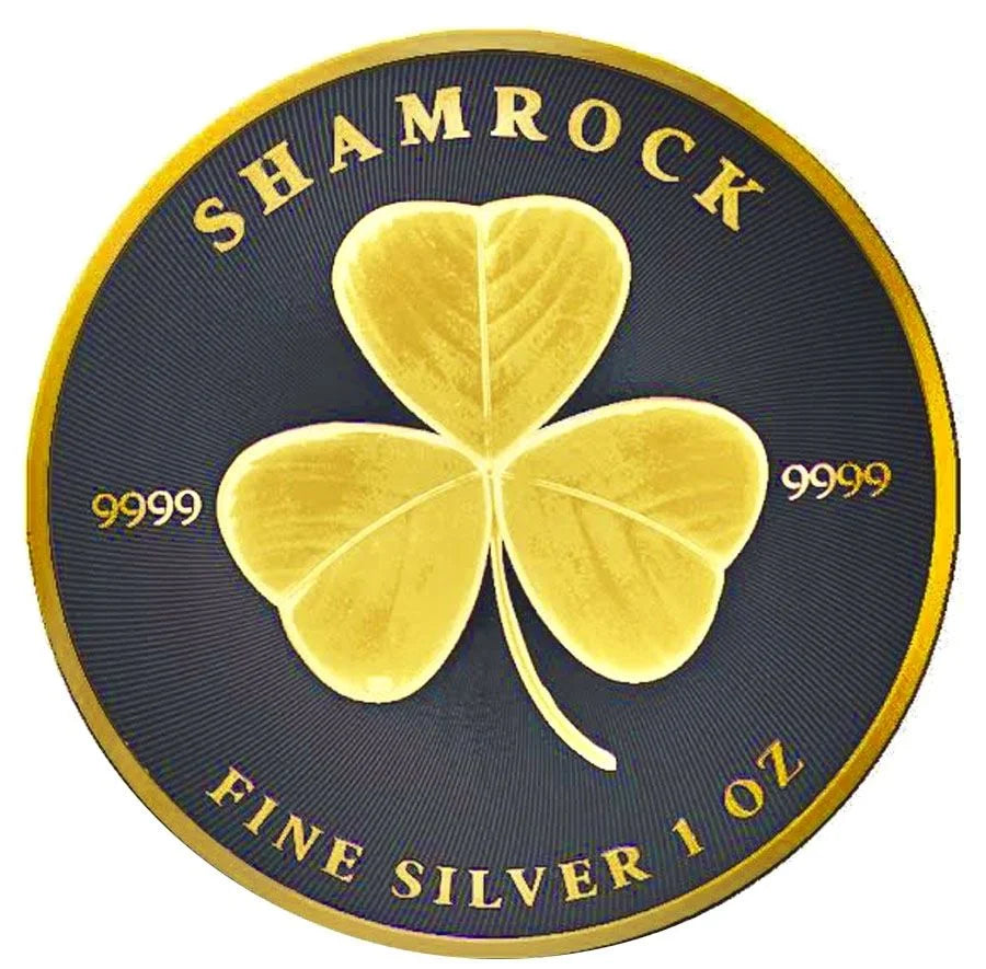Niue - Shamrock Black Ruthenium 24kt Gold Gilded